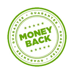 https://www.90daykorean.com/wp-content/uploads/2019/11/guarantee_17.png	Money back guarantee seal in green text