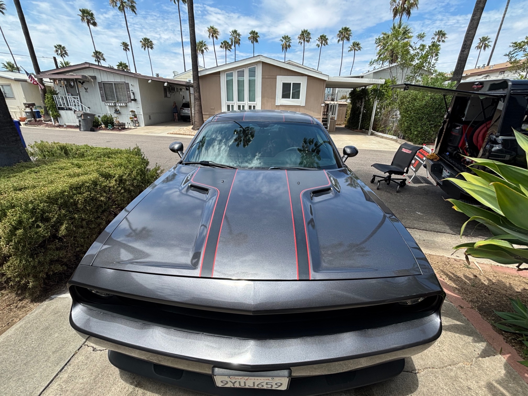 Dodge Challenger — Hand Wash & Wax — after professional detailing by Ride N' Shine
