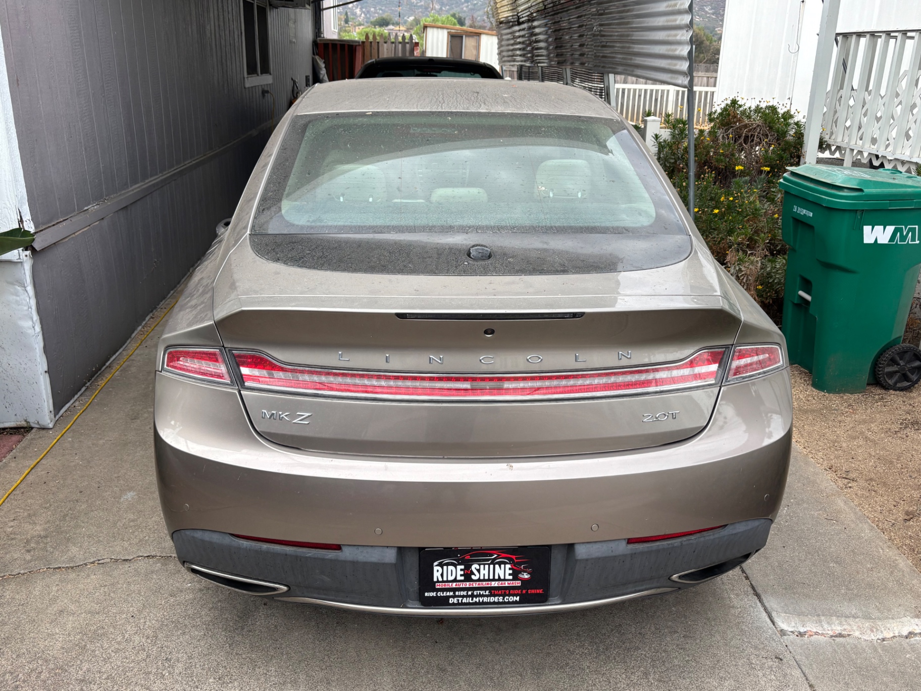 Lincoln MKZ — Exterior Detail — before detailing, showing dirt and wear