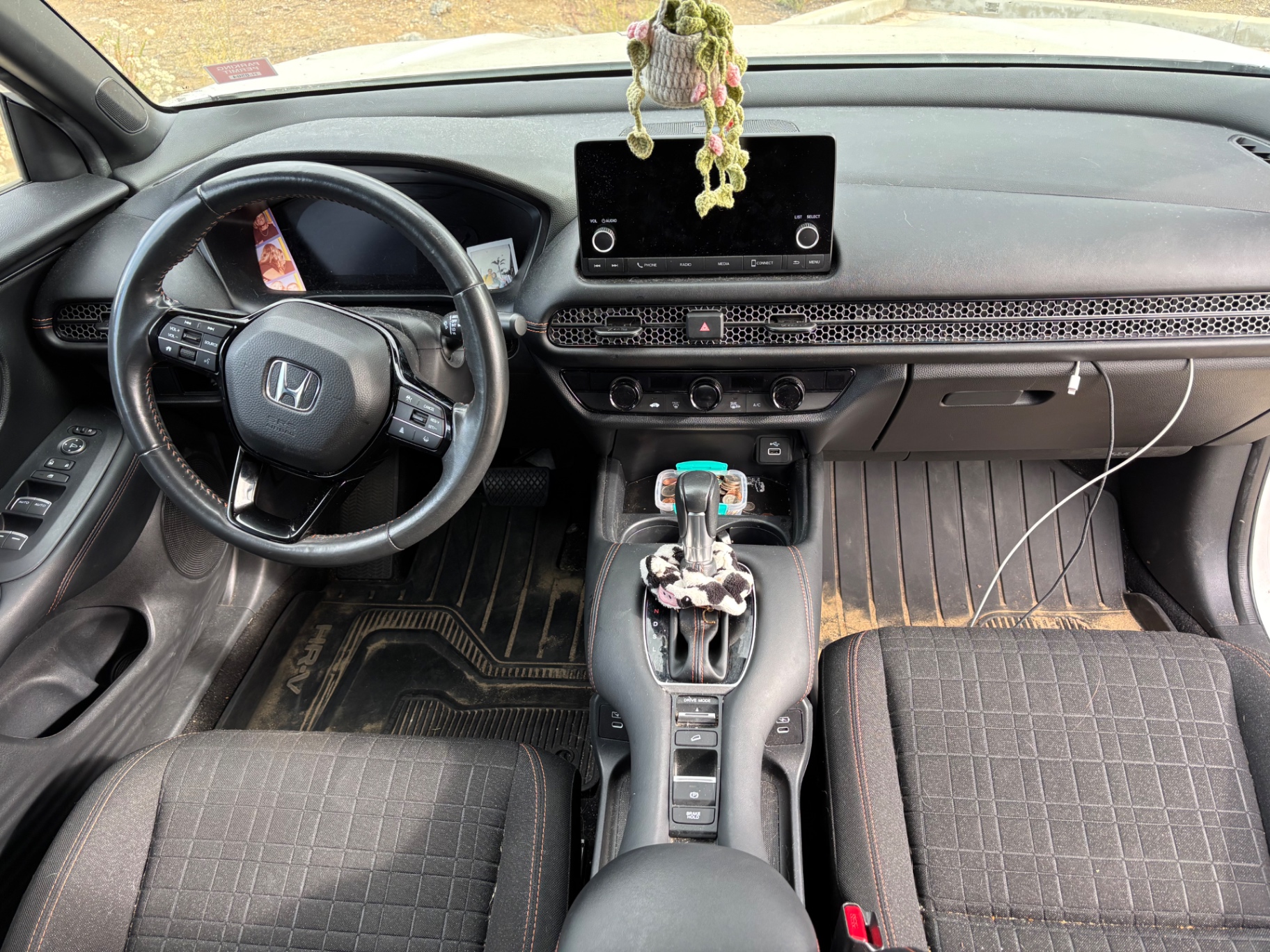 Honda HR-V — Interior Deep Clean — before detailing, showing dirt and wear