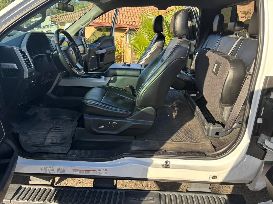 Ford F-150 Interior Detail — before detailing, showing dirt and wear